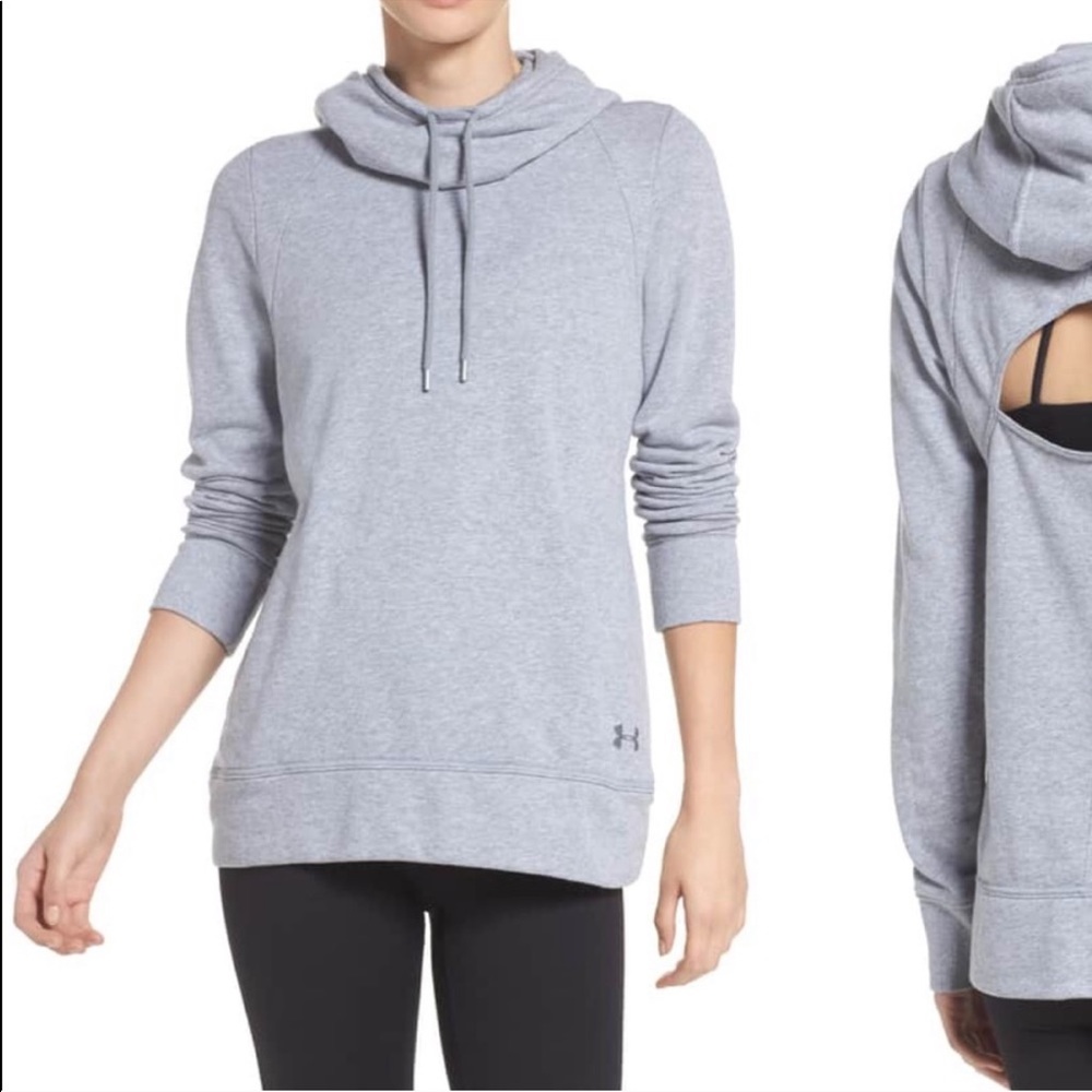 Under Armour Grey Sweatshirt with Cutout Back